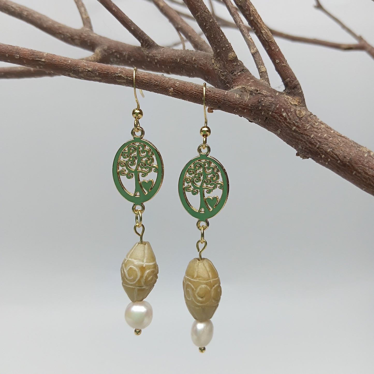 The Sage Soulmate Drops, Carved Jade