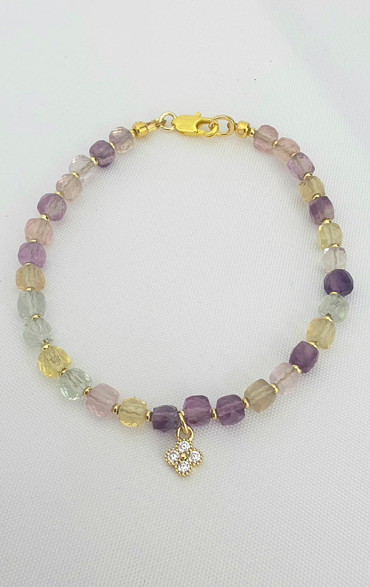 Fluorite/goldfilled/zirconia