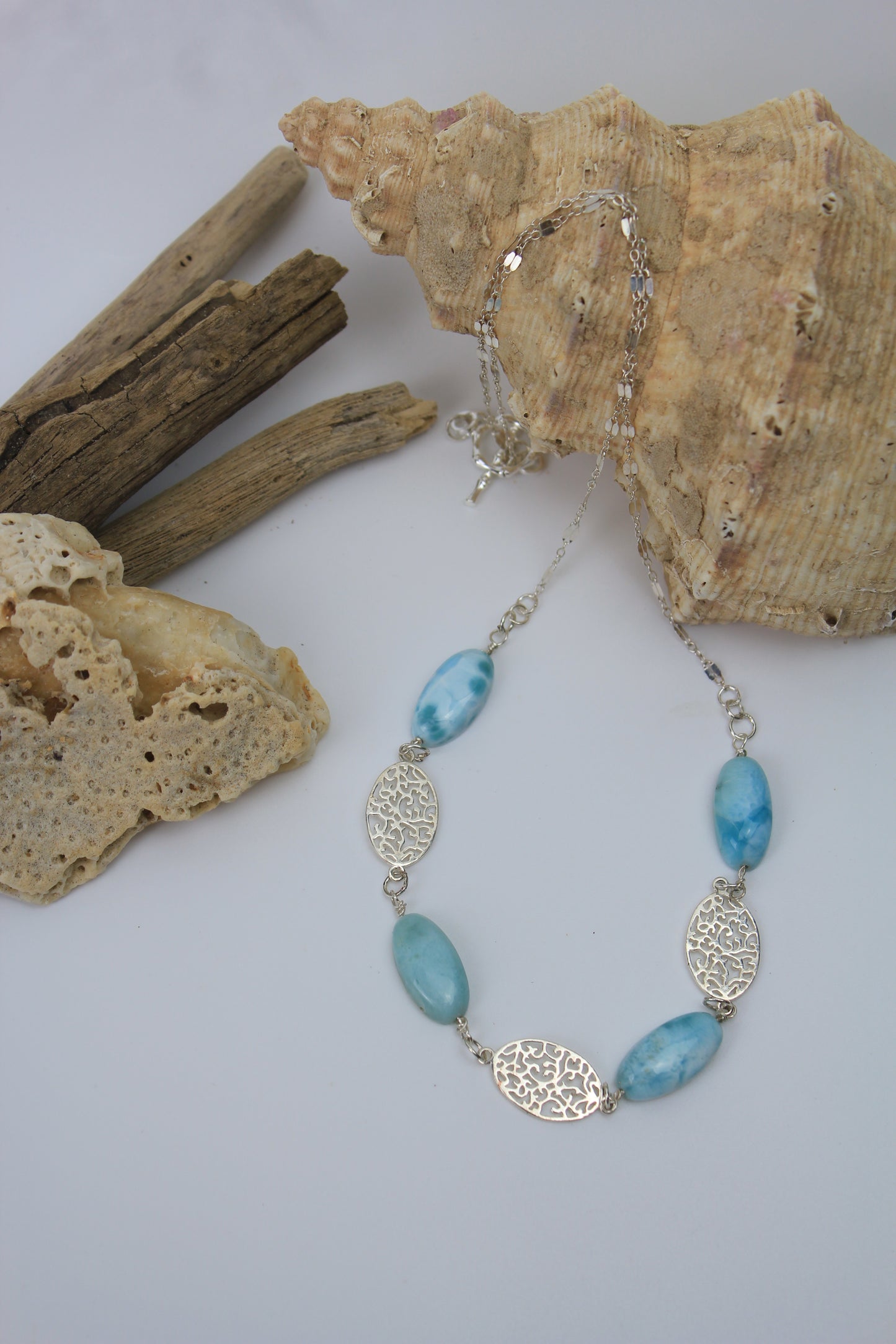 Dominican Larimar/925 Sterling Silver