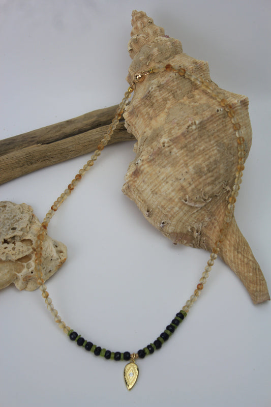 Liora Starry Sky Apatite & Peridot Necklace