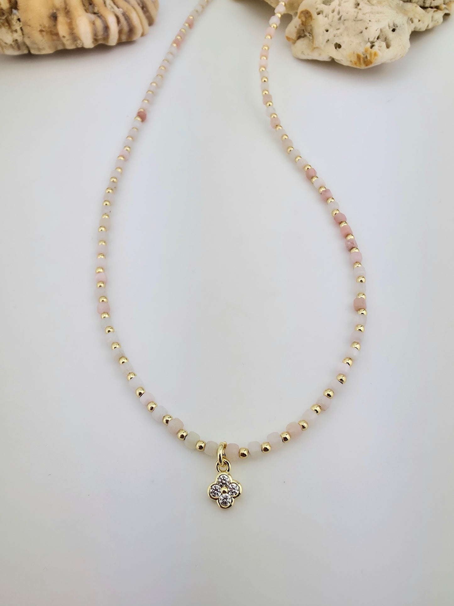 Pink 2mm cube Opal