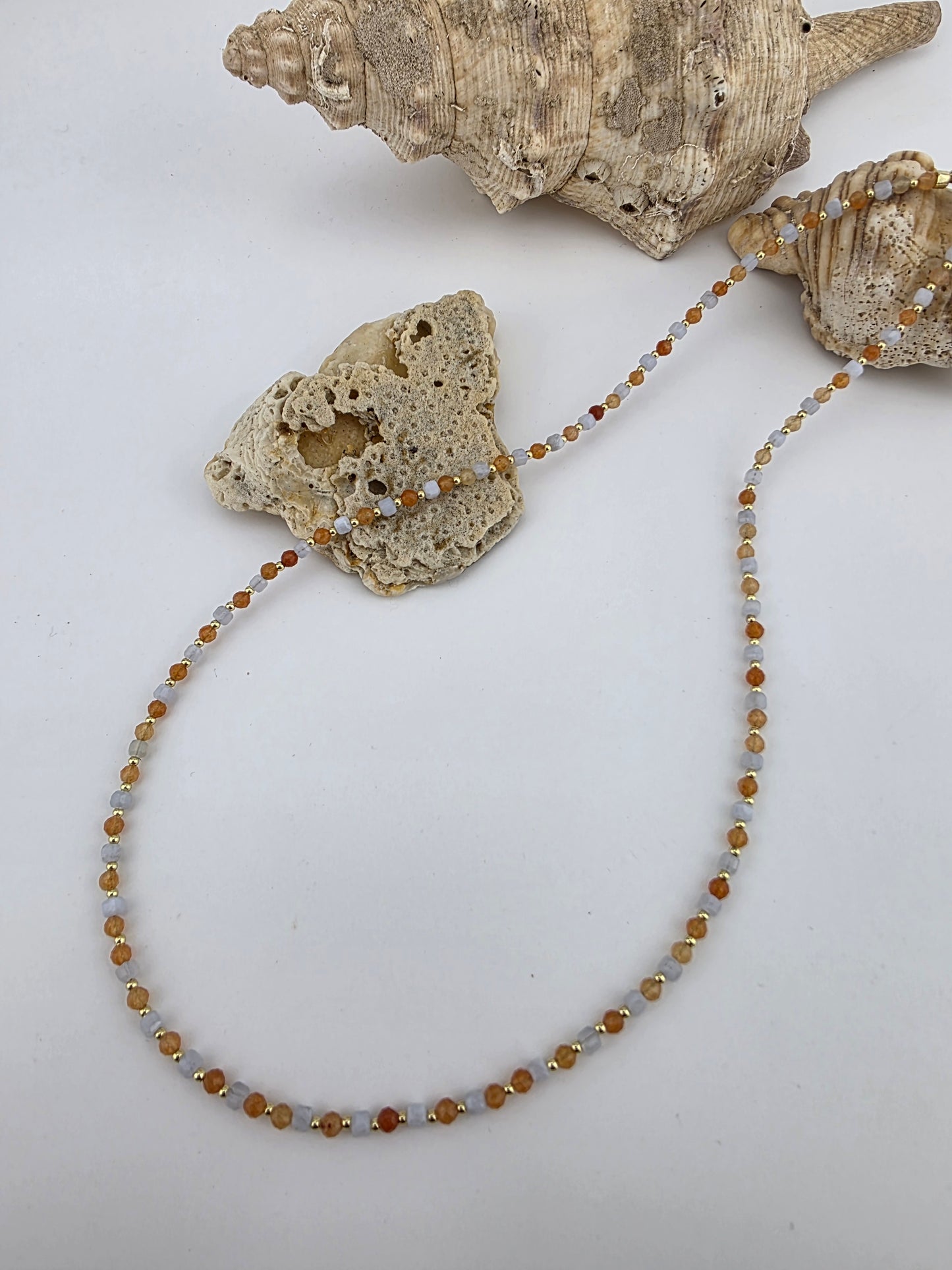 Red Aventurine/ Blue Lace Agate