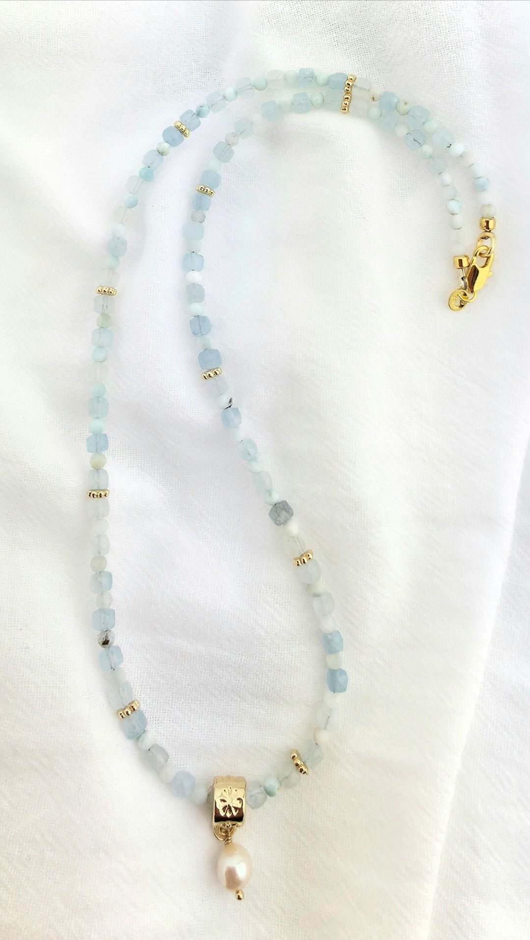 Aquamarine/Larimar/Pearl