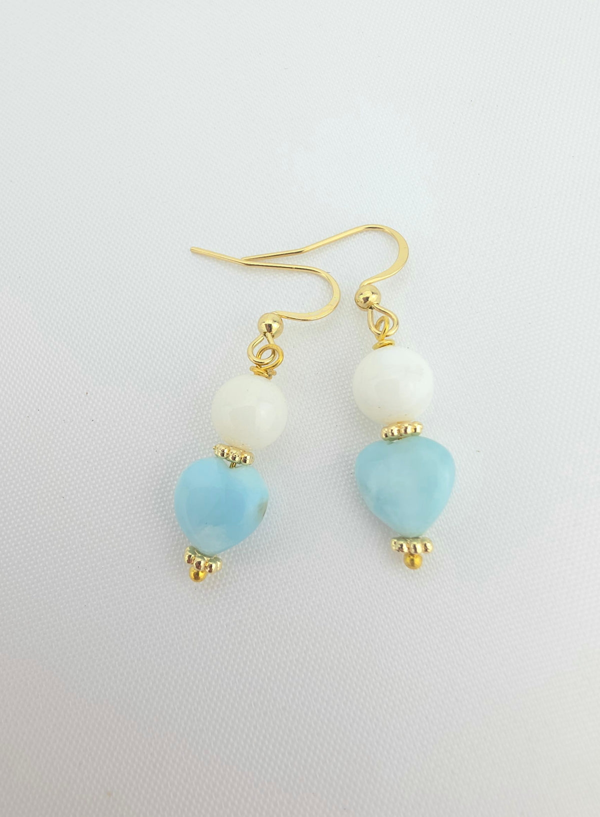 Larimar/white Jade