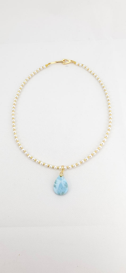 4A pearl/Larimar