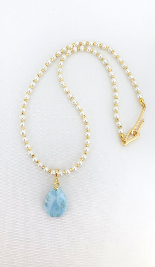 4A pearl/Larimar
