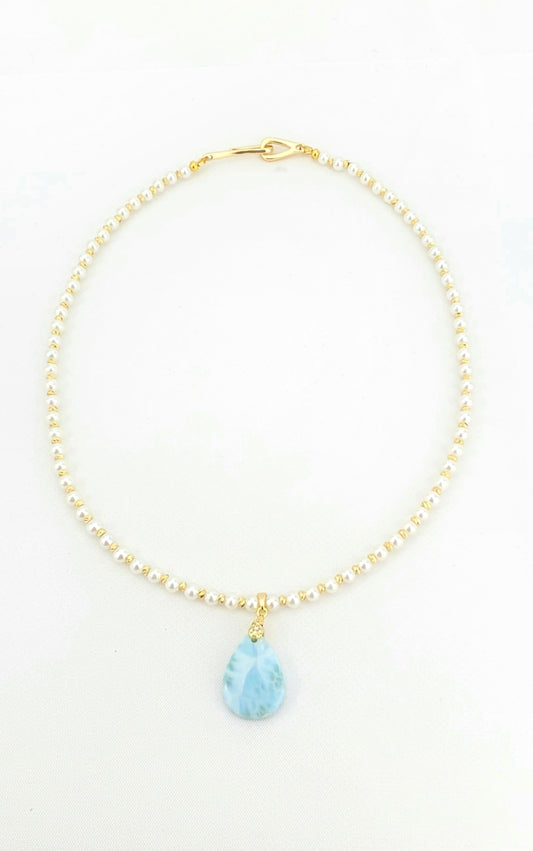 4A pearl/Larimar