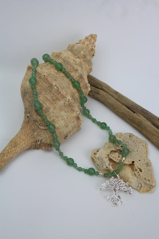 Ayana Aventurine Roots of Serenity Necklace