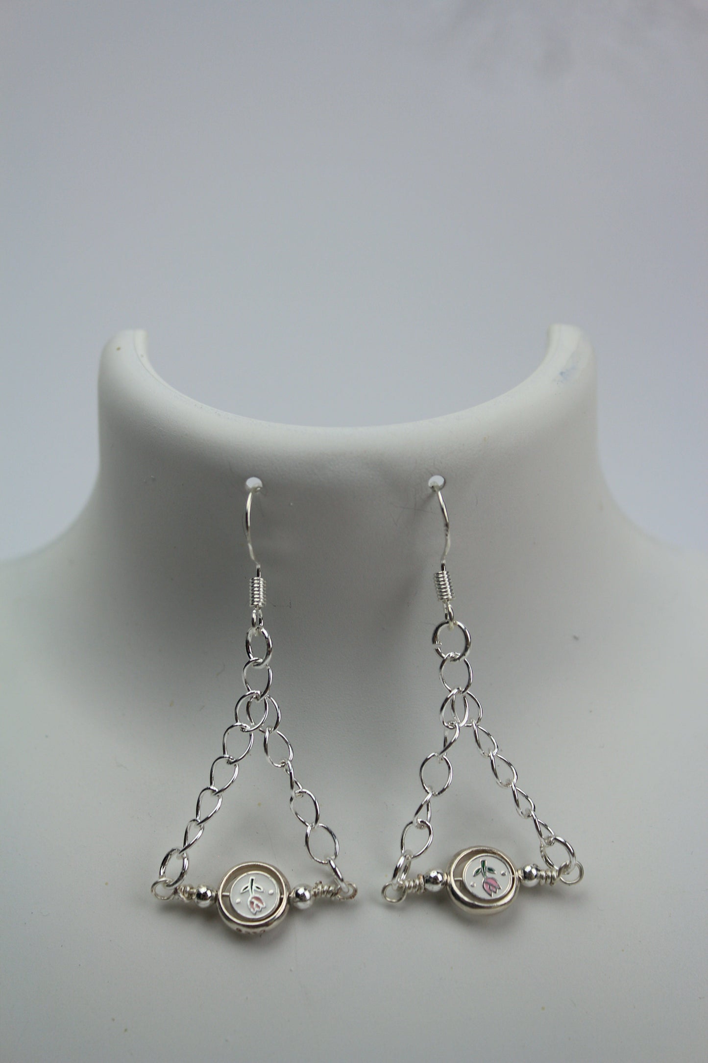 Tulip charm earrings