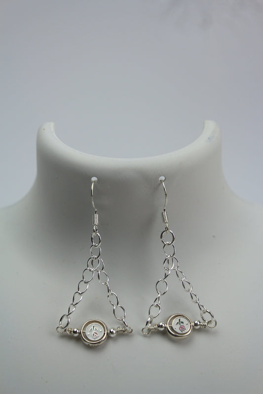 Tulip charm earrings