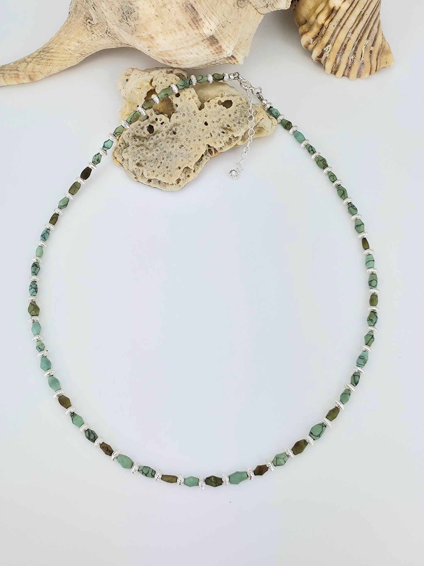 Organic Afghan Turquoise/Tibetan Silver