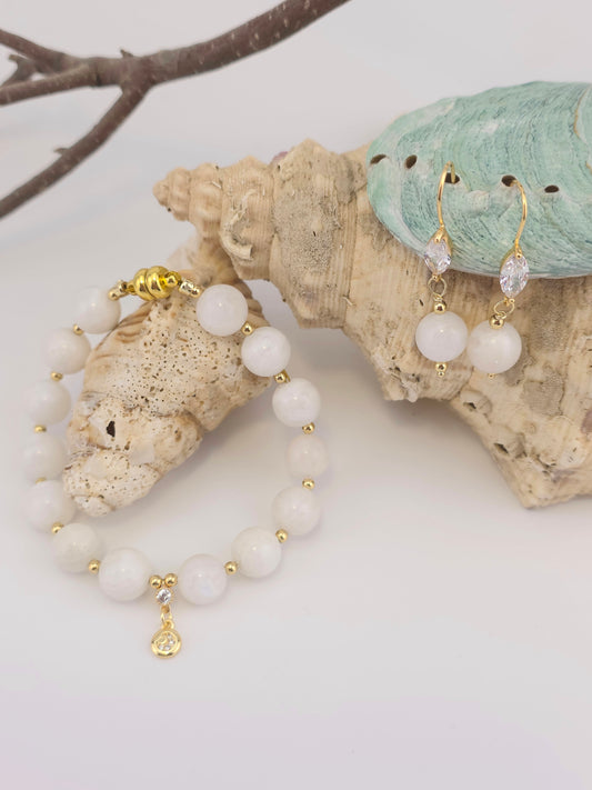 Moonstone/Zirconia