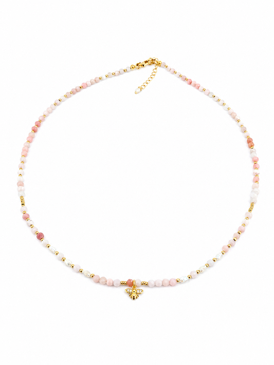 Australian mined faceted pink opal
