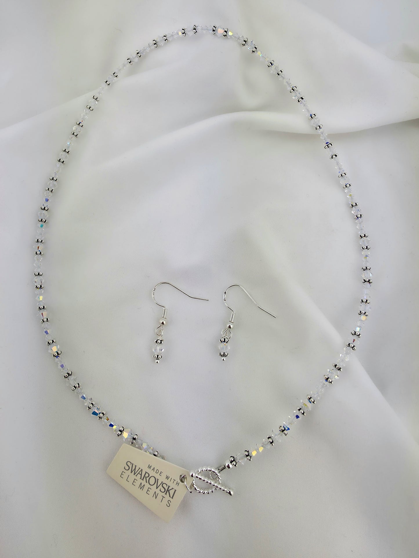 Genuine Swarovski/925 Oxidised Sterling Silver