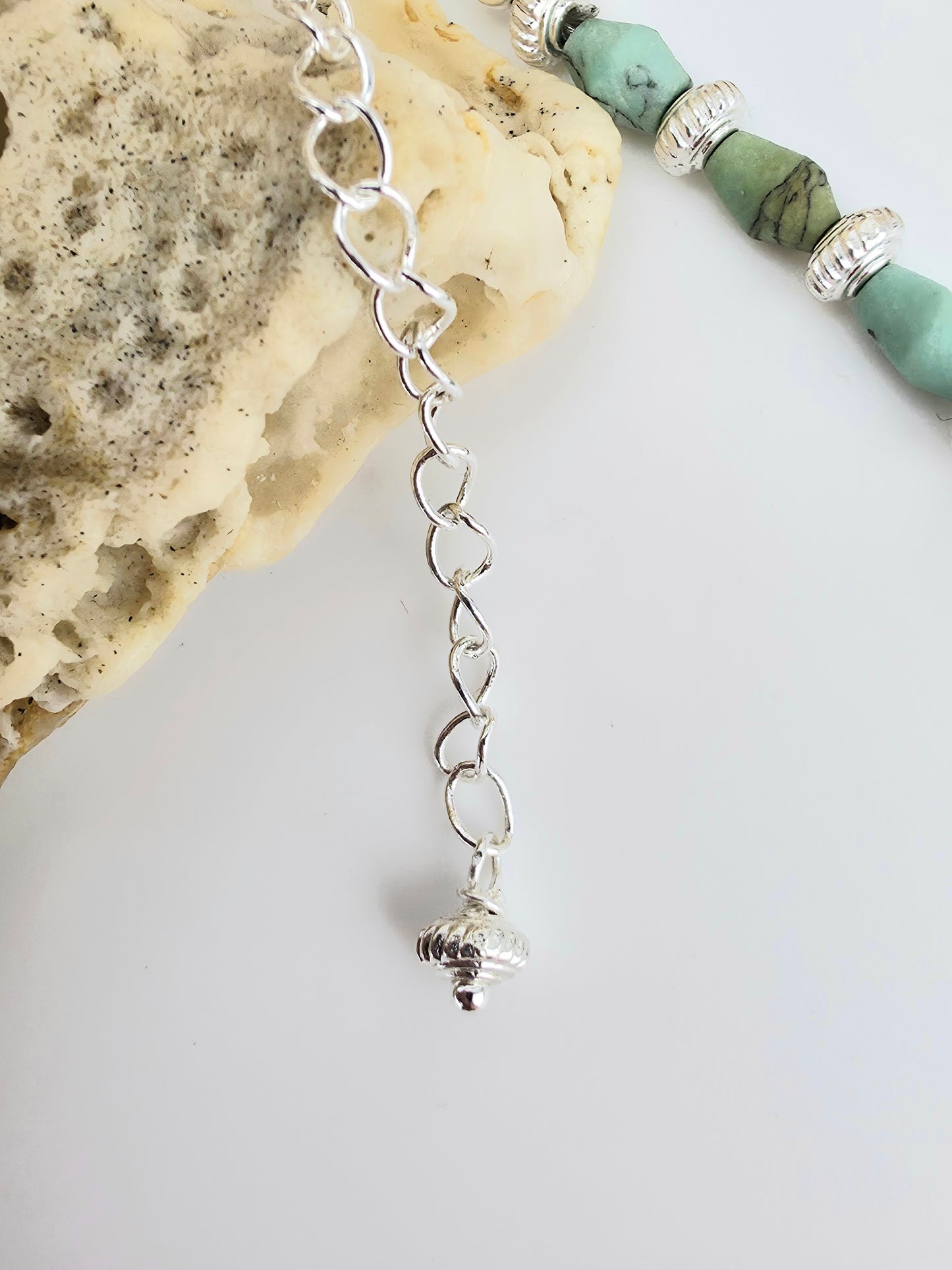 Organic Afghan Turquoise/Tibetan Silver