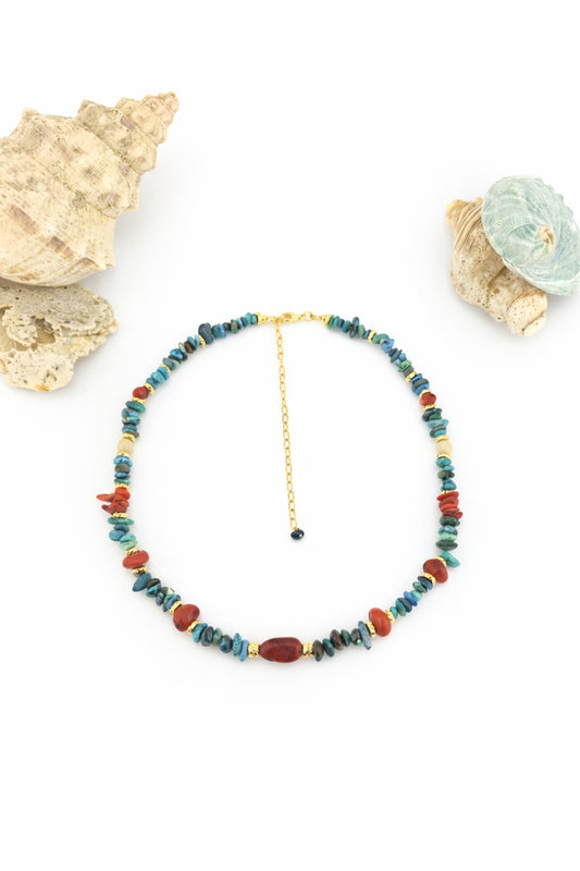Natural Chrysocolla & Eco-Coral