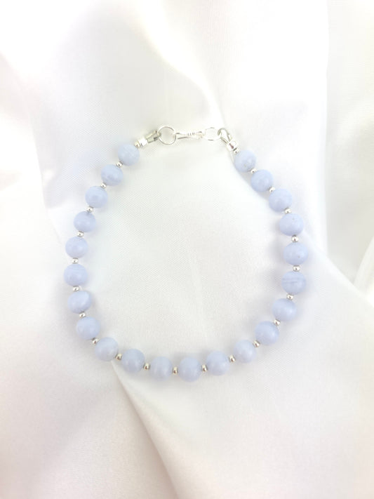 Blue lace Agate/925SS