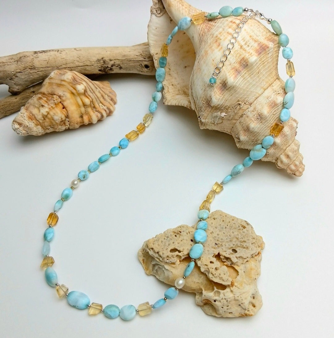 Larimar/Citrine