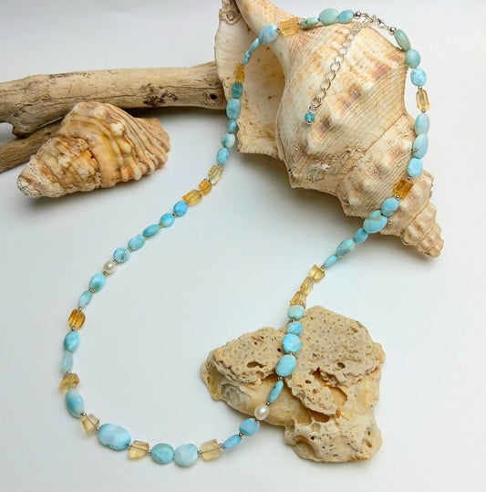 Larimar/Citrine