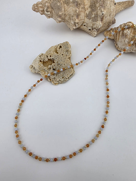 Red Aventurine/ Blue Lace Agate