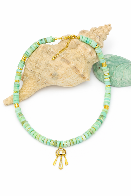 Seafoam Opal Heishi
