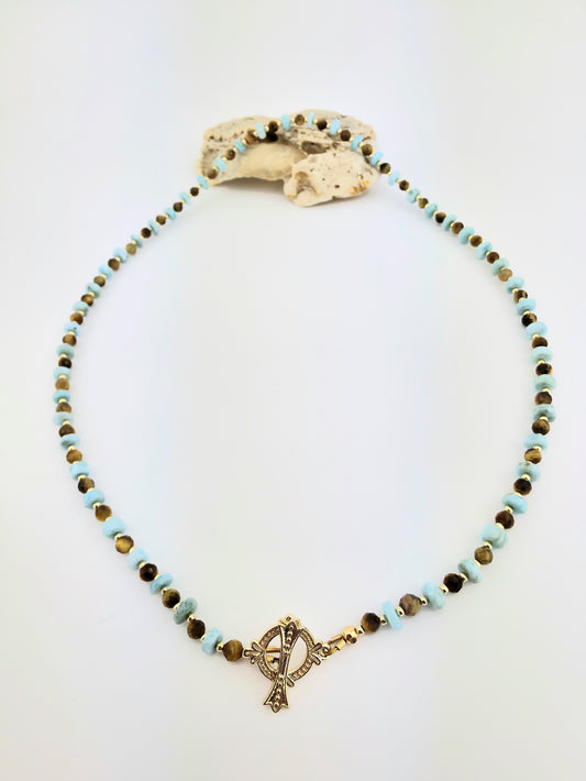 Larimar/Tigereye