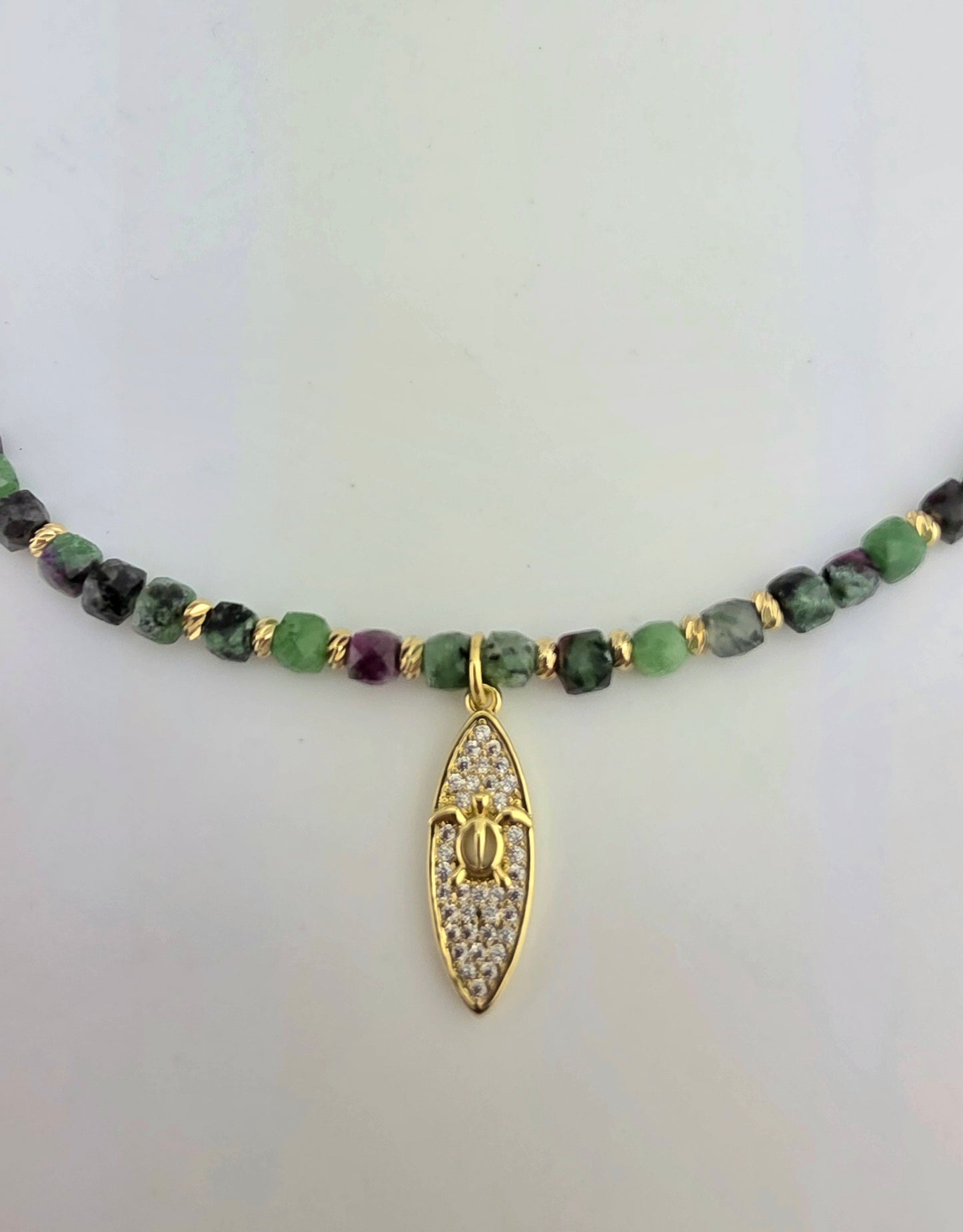 Ruby Zoisite/Sea Turtle Pendant
