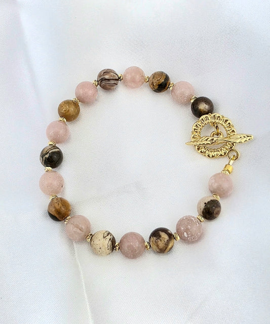 Australian Agate&Pink opal