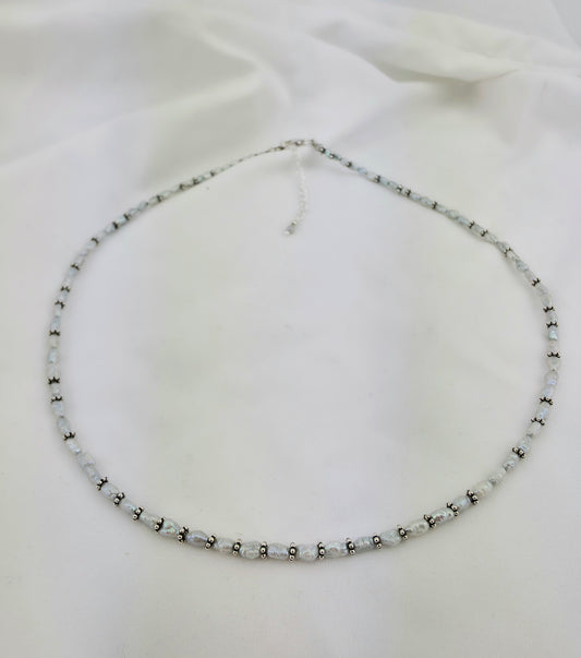 Vintage Japanese Pearls/ Oxidised 925S