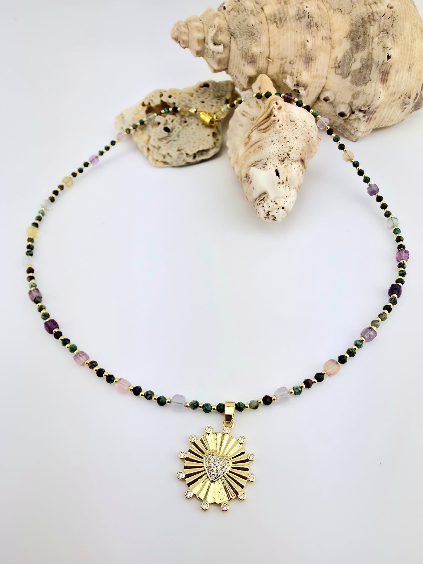 Fluorite/African Turquoise.