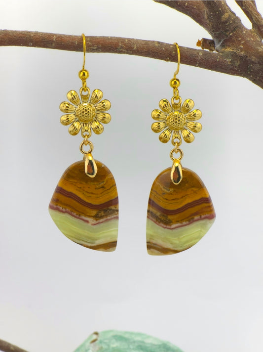 Banded calcite/sunflower