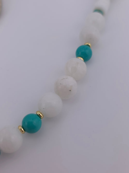 Chique "inner hippy" Moonstone/ turquoise/opal