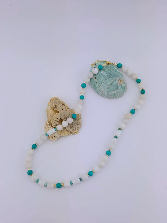 Chique "inner hippy" Moonstone/ turquoise/opal