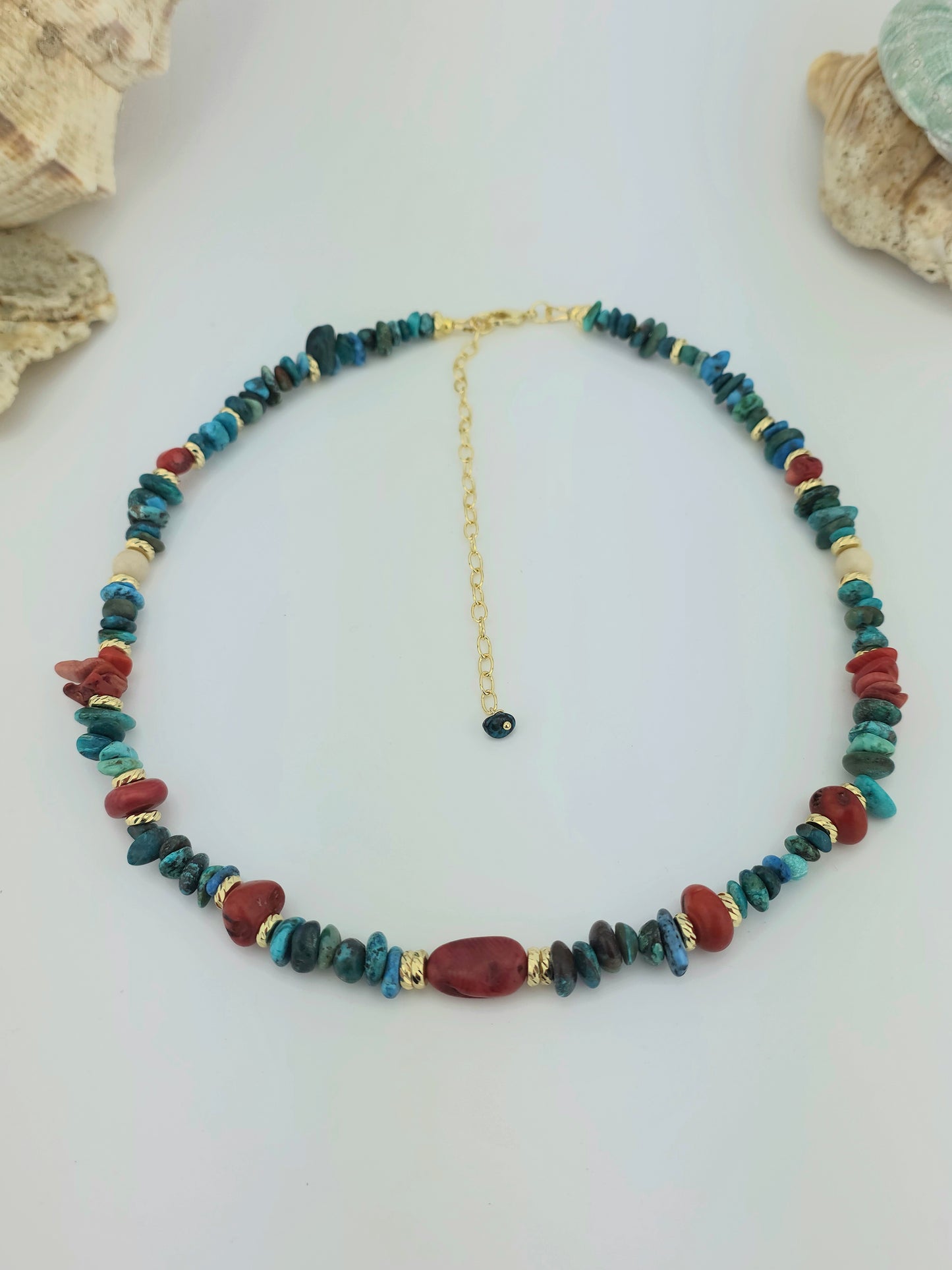Natural Chrysocolla & Eco-Coral